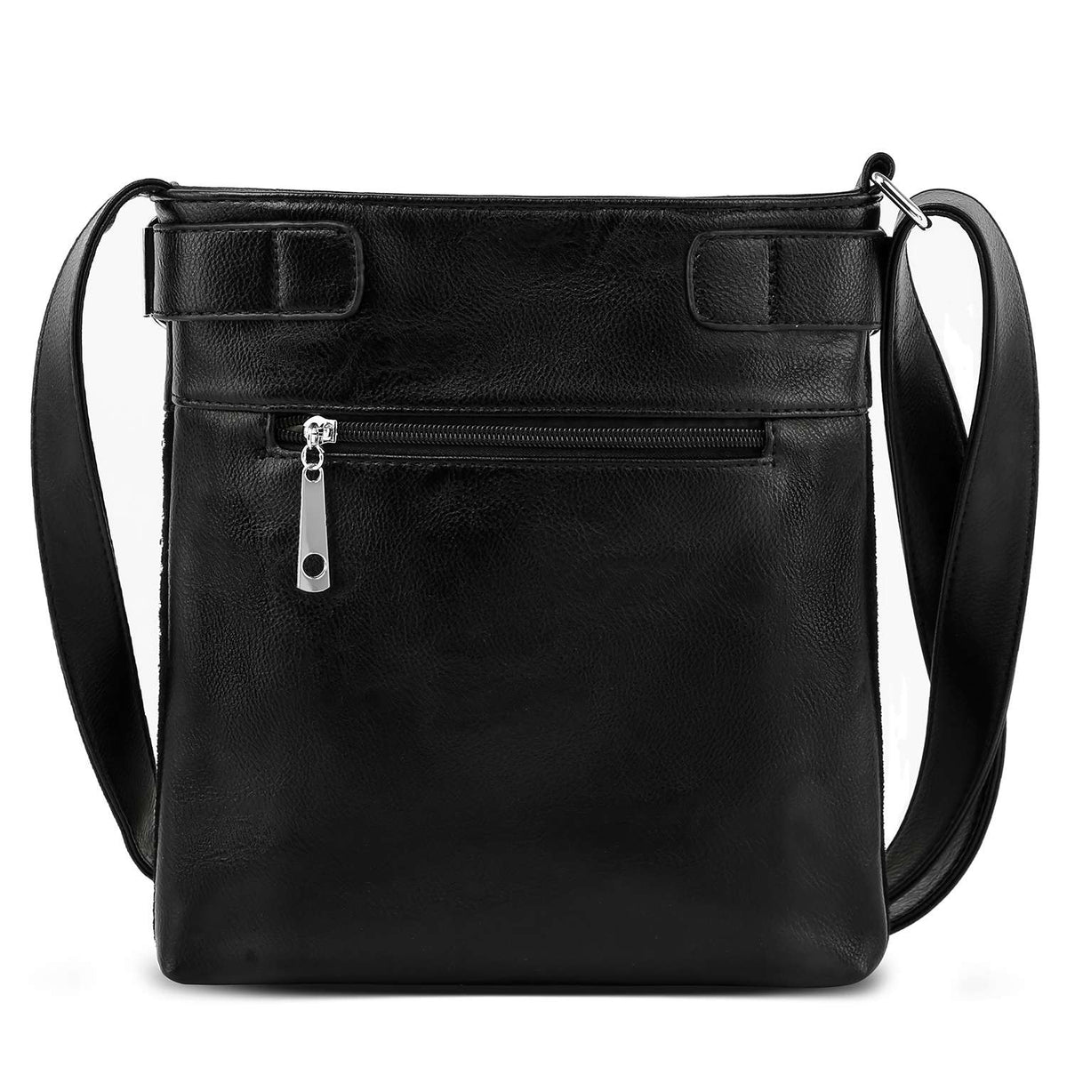 Rhinestone Horse Crossbody Sling - Black: Black – Waterwheel  display picture 1