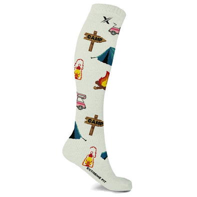 Camping Themed Compression Socks