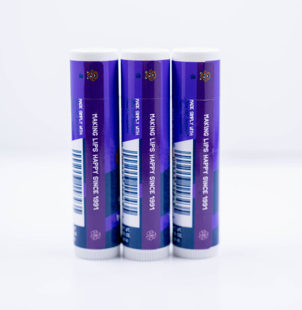 24pc Organic Bear Smooch Huckleberry Lip Balm POP