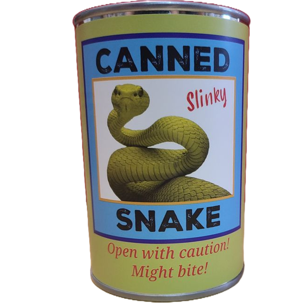 Slinky the Canned Snake Stuffed Animal Plush w/Funny Jokes
