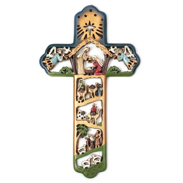 Nativity Scenic Wall Cross