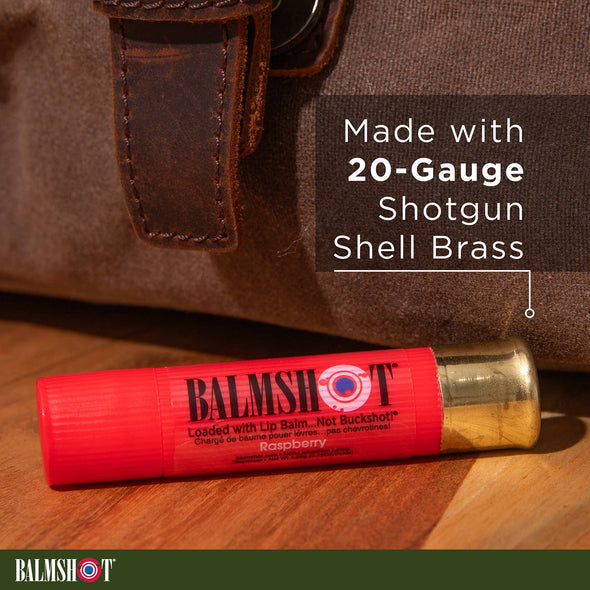100% Natural Beeswax Lip Balm in a Shotgun Shell