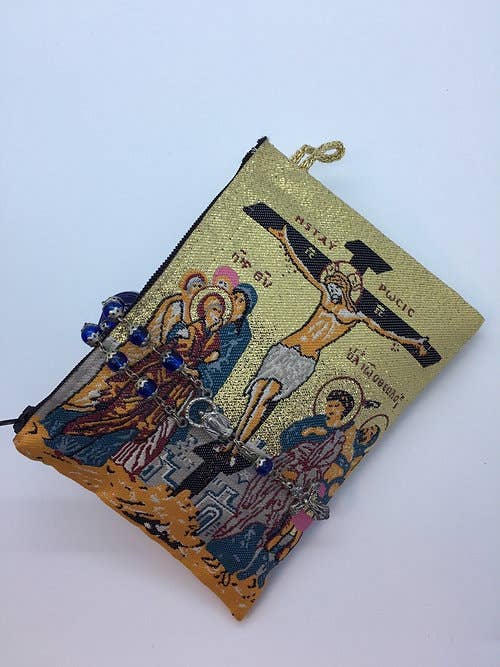 Rosary Pouch  – Crucifixion    (4" x 6")