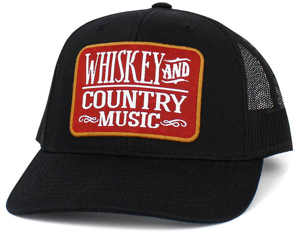 Whiskey and Country Music Mesh Back Ballcap