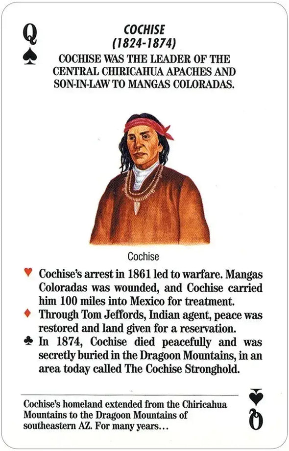 Indian Chiefs of the Old West Game & Playing Cards