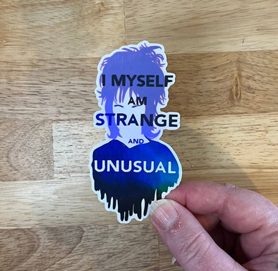 Strange and Unusual, Vinyl Sticker, Beetlejuice