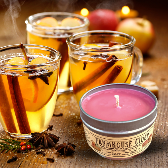 Farmhouse Cider | Fall Candles | USA MADE | 100% Soy Wax
