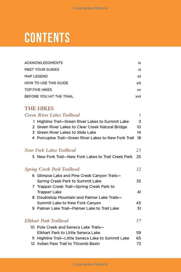 Hiking Wyoming's Wind River Range, 4th edition