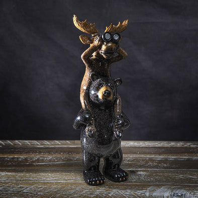 14760 Black Bear and Moose Buddies