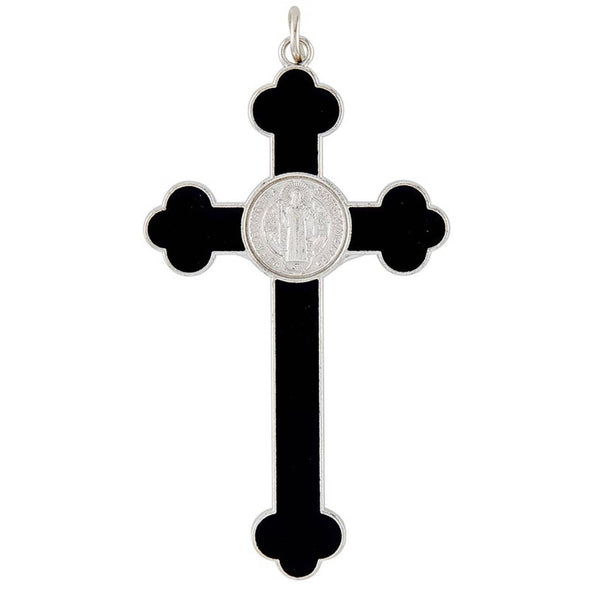 Boxed Enamel St Benedict Crucifix: Black