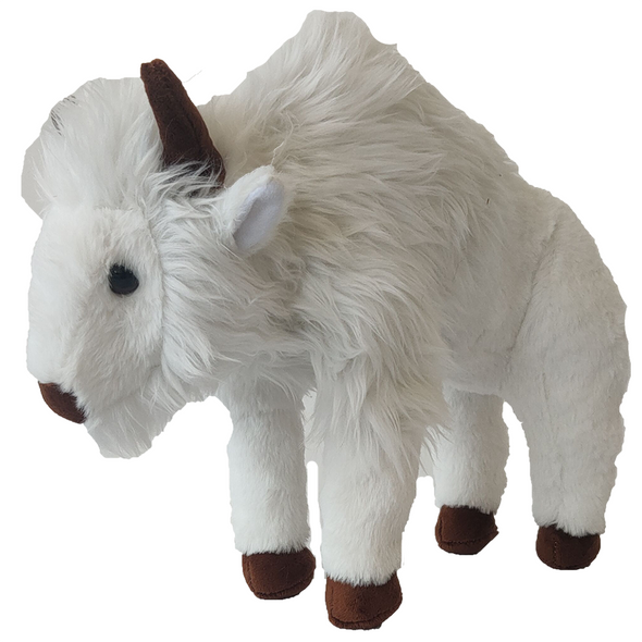 White Buffalo Plush Stuffed Animal North American Plushie