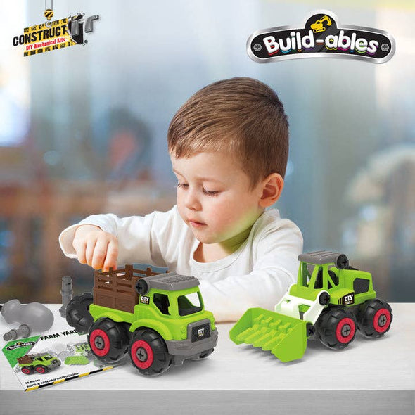 2 in 1 Farm Yard Vehicles Set