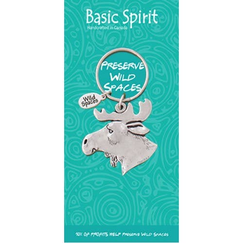 Moose Head Wild Spaces Keychain