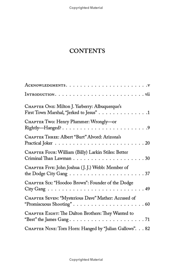 When Outlaws Wore Badges