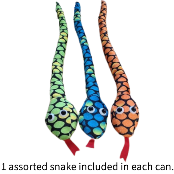 Slinky the Canned Snake Stuffed Animal Plush w/Funny Jokes