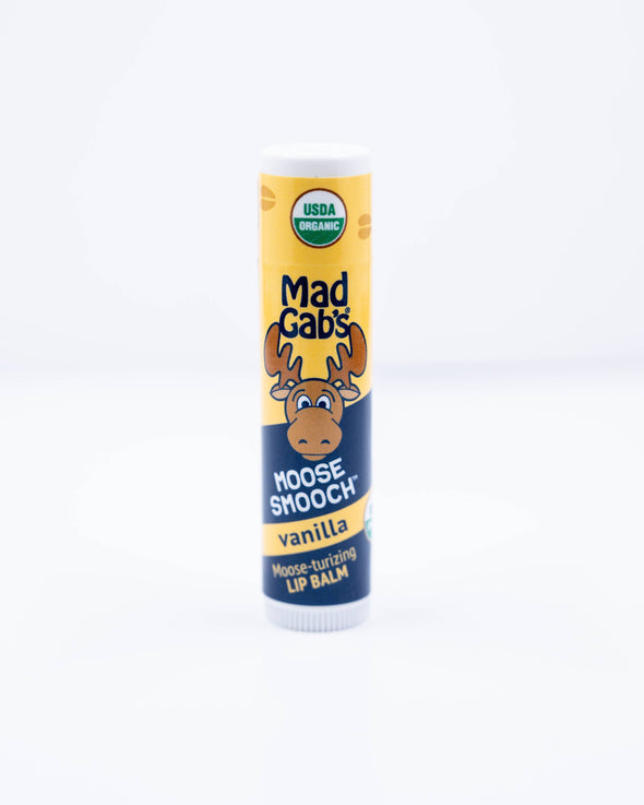 24pc Organic Moose Smooch Vanilla Lip Balm POP