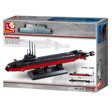 Navy Nuclear Submarine Building Brick Kit (193 Pcs)