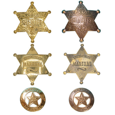 Solid Brass Assorted Badges