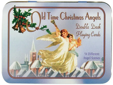 Old Time Christmas Angels Deluxe Double Bridge Deck