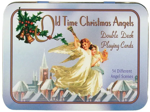 Old Time Christmas Angels Deluxe Double Bridge Deck