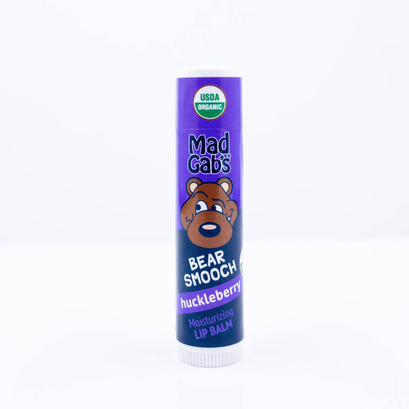 24pc Organic Bear Smooch Huckleberry Lip Balm POP