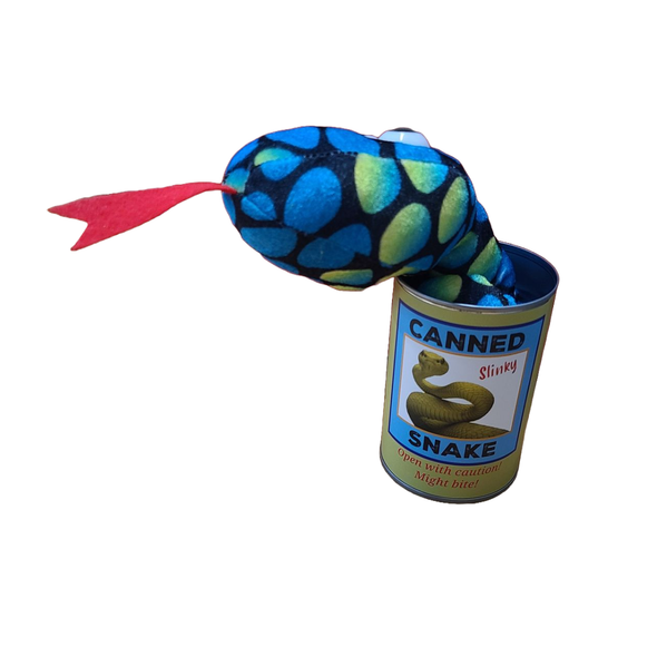 Slinky the Canned Snake Stuffed Animal Plush w/Funny Jokes