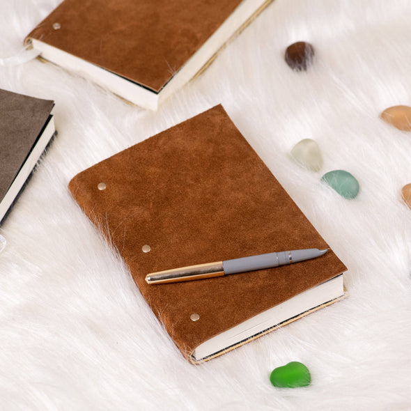 Soft Cover Suede leather diary journal