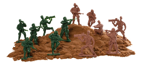 Battle Ready Combat Soldiers and Kinetic Sand