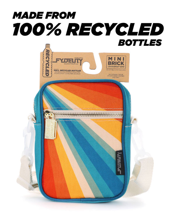 88624: Mini Brick Bag | Recycled RPET | Retro Rainbow