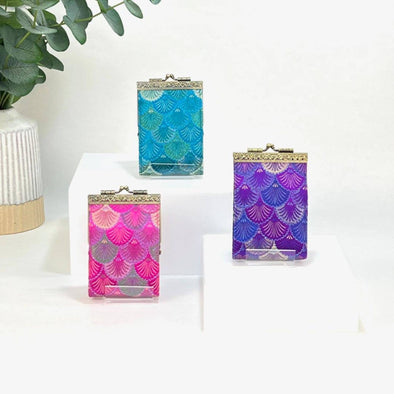 Small Shell Brocade Card Holder with RFID