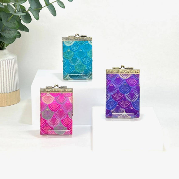 Small Shell Brocade Card Holder with RFID