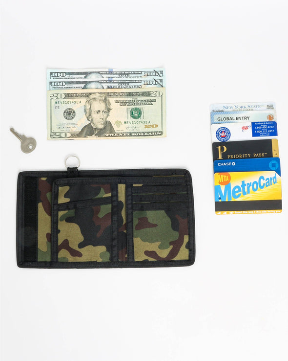 80713: 80's Wallet | RFID Blocking | Recycled RPET | | ARMY CAMO
