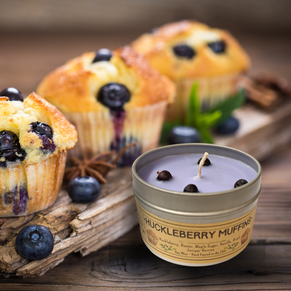 Huckleberry Muffins - USA MADE - Soy Wax Candles