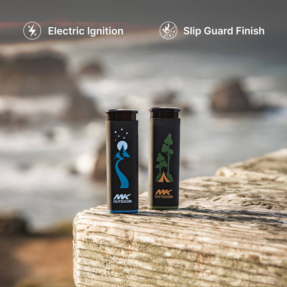 MK Lighter Outdoor Series, Alpine Set, Windproof Flame, Pock