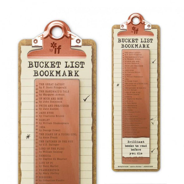 Copper Bucket List Bookmark