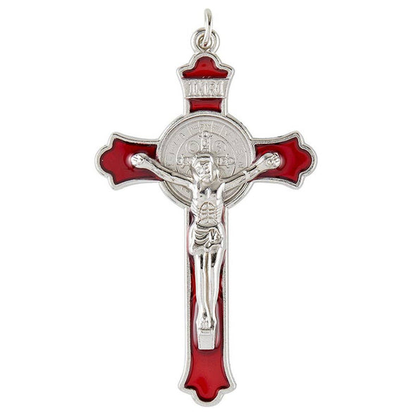 Boxed Enamel St Benedict Crucifix: Black