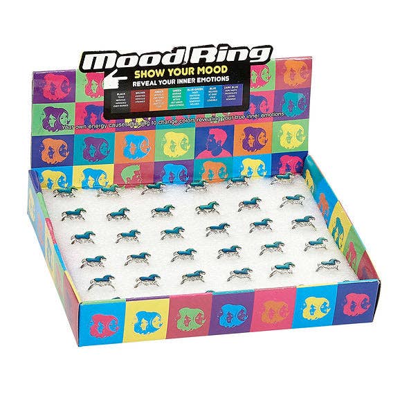 AWST Int'l Galloping Pony Mood Ring Display