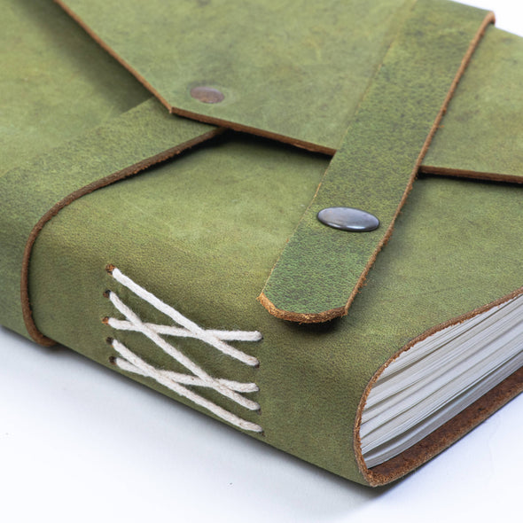 Leather Journal Diary with Unruled or Ruled Pages