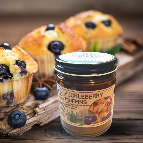 Huckleberry Muffins - USA MADE - Soy Wax Candles