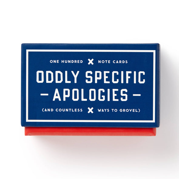Oddly Specific Apologies Note Cards