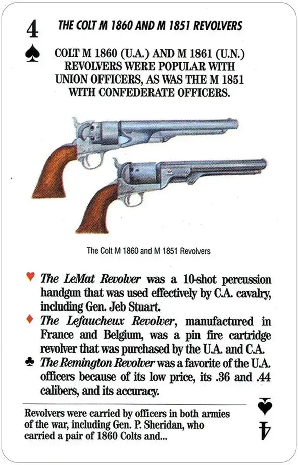 Arms and Armaments of the Civil War Card Game