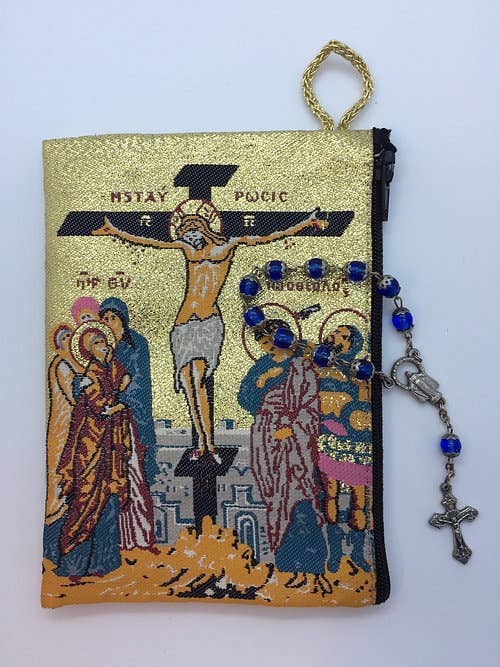 Rosary Pouch  – Crucifixion    (4" x 6")