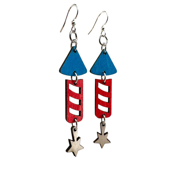 4th of July Firework Earrings