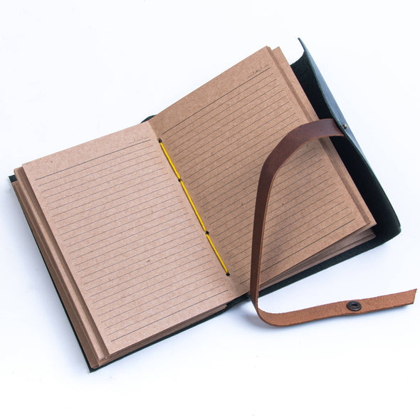 Leather Journal Diary with Unruled or Ruled Pages