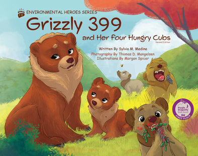 Grizzly 399 and Her Four Hungry Cubs