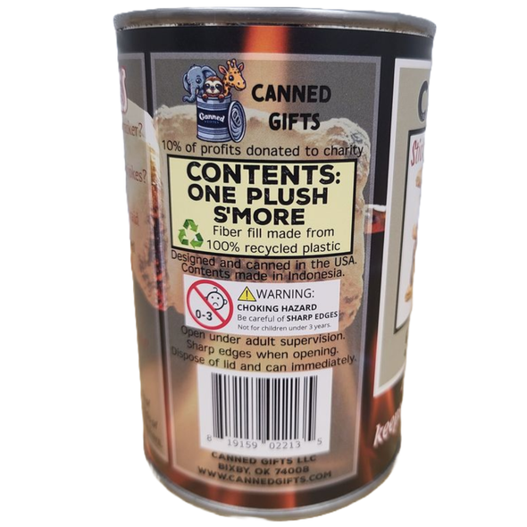 Canned S'more - Smores Plush in Can w/Jokes