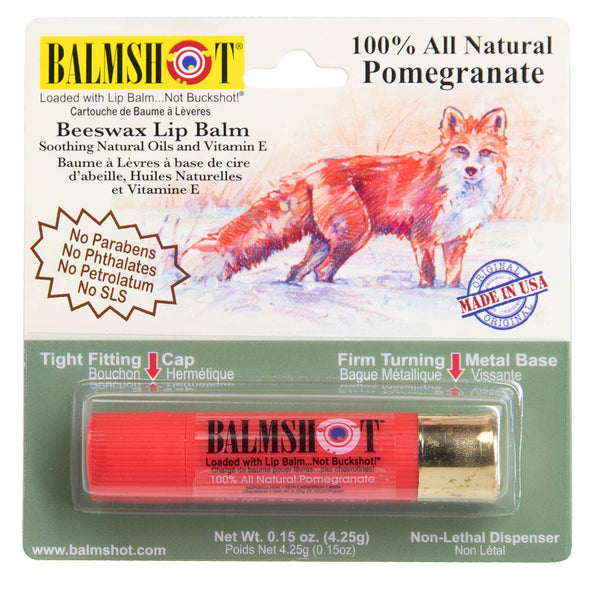 100% Natural Beeswax Lip Balm in a Shotgun Shell