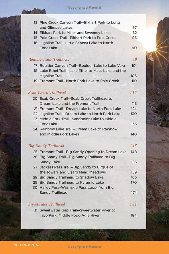 Hiking Wyoming's Wind River Range, 4th edition