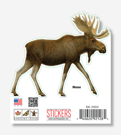 Moose Nature Sticker, 3.5" wide