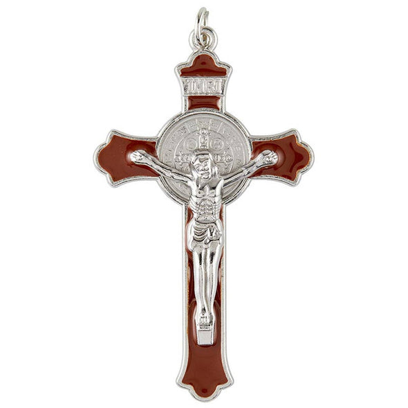 Boxed Enamel St Benedict Crucifix: Black